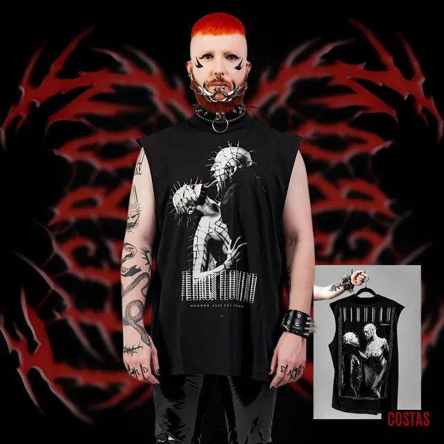 Regata Com Estampa Hellraiser O Filme Preta 100% Algodão
