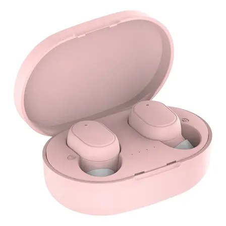 Audífonos Manos Libre Bluetooth Inalámbricos In-ear Macaron Rosa
