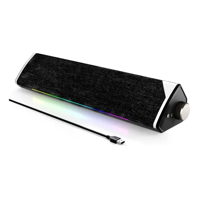 Soundbar Parlante Gamer Bluetooth Con Rgb Luces Portátil 5w