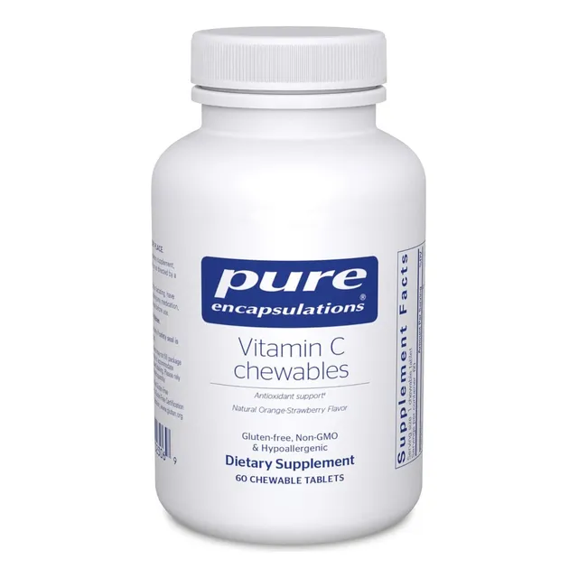 Vitamina C Masticables Pure Encapsulations 60 Tabletas