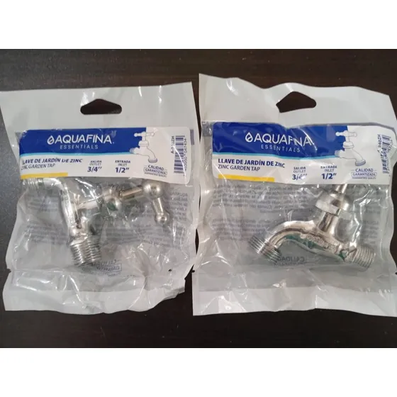 Llave De Chorro De Zinc Cromada 3/4x1/2