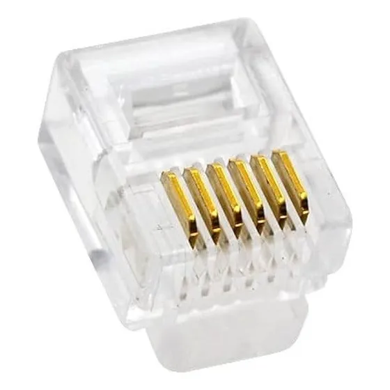 Conectores Rj12 Impresora Cable Punto Serial Kit 20 Unidades