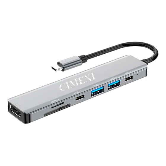Docking Station Usb C 7 En 1 Cimexi Hdmi 4k Usbc Pd 100w Ct