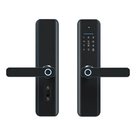 Cerradura Digital Smart Con Cámara Huella Clave Tarjeta Tuya