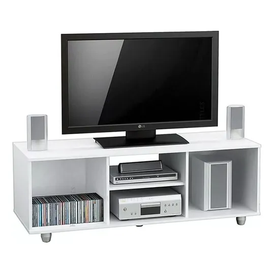 Mesa De Tv Rack Tv Centro Estant Mt4000bl Blanco
