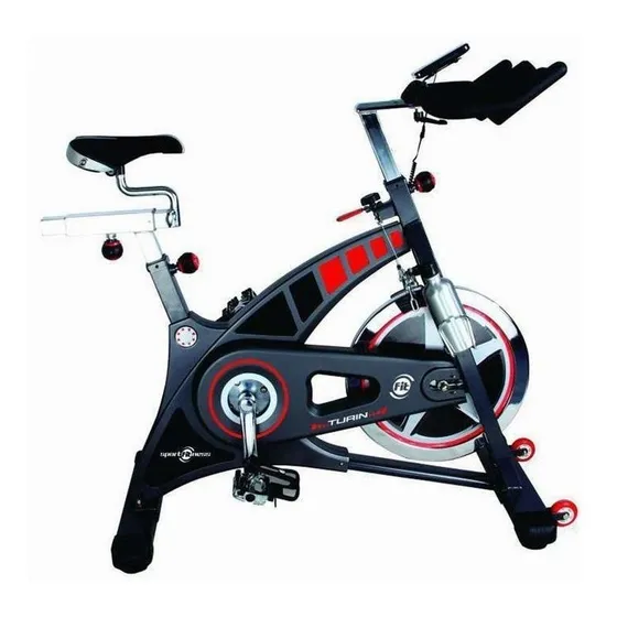 Bicicleta Spinning Turín Banda Volante 20k Sport Fitness Color Negro/Rojo