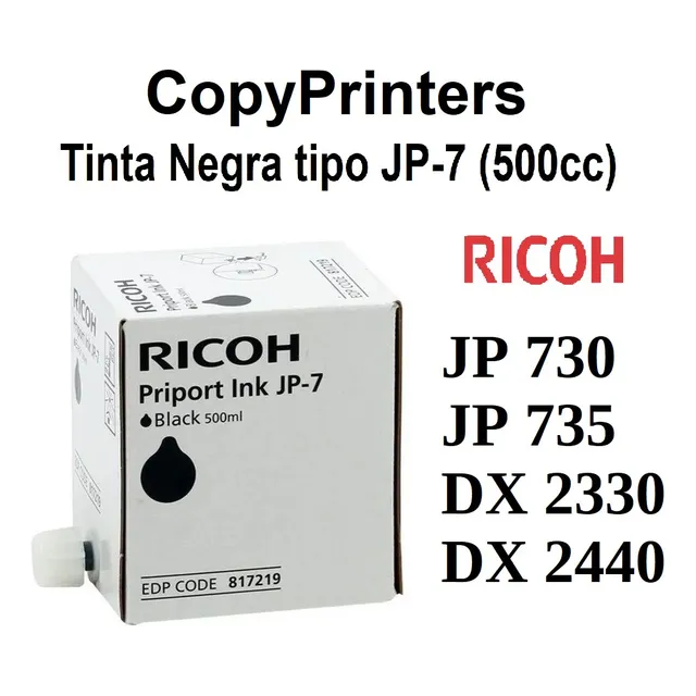 Tinta Copyprinter Ricoh Gestetner Jp7  Jp730 Jp735 Dx2330