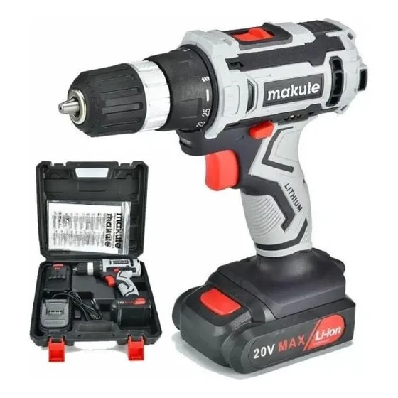 Taladro  Atornillador 20v 2bat  Valija Cargador Makute