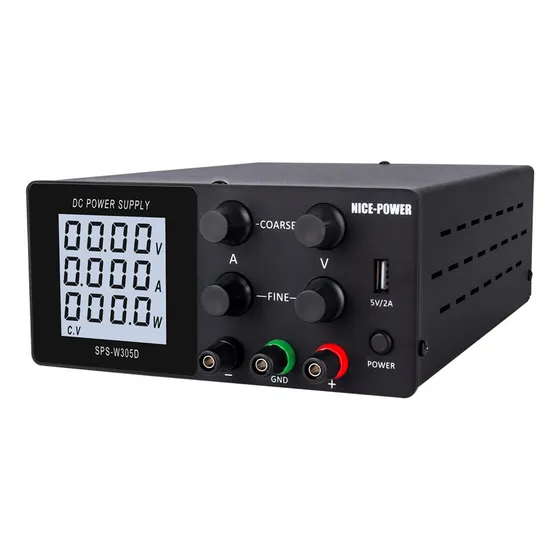 Fuente De Alimentación Digital Ajustable Con Pantalla Lcd De