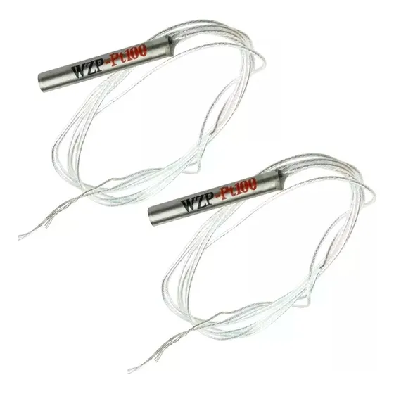 Tecneu 2 Piezas Sensor De Temperatura Pt100 Platino 2 Hilos 450°c IP67 Alta Precisión