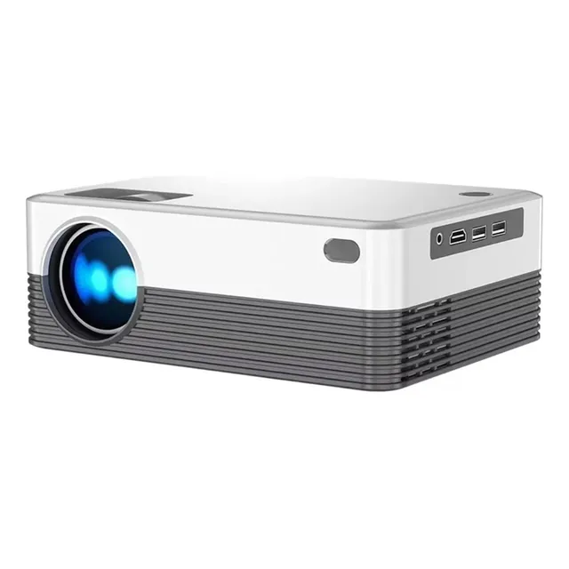 Mini Cañón Proyector Led 1200 Pulgadas Wifi Hd Cine Full Color Blanco