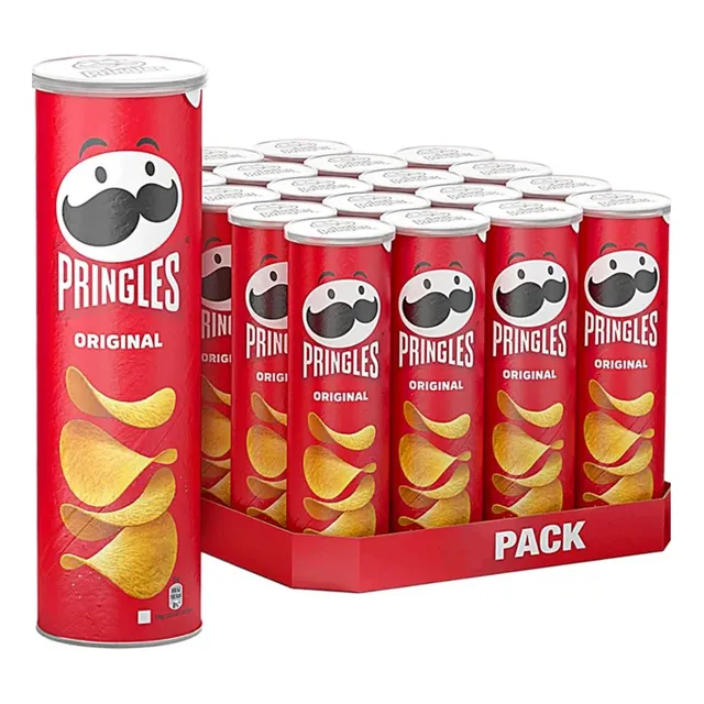 Kit 18 Salgadinho Batata Pringles Original 104g Caixa 