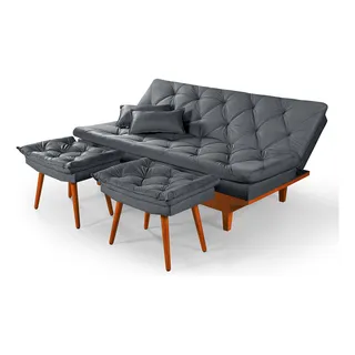 SofĂĄ Cama Caribe ReclinĂĄvel Duas Banquetas Em Suede Cor Cinza Essencial Estofados SofĂĄ Cama Caribe ReclinĂĄvel Duas Banquetas Em Suede Cor Cinza Essencial Estofados