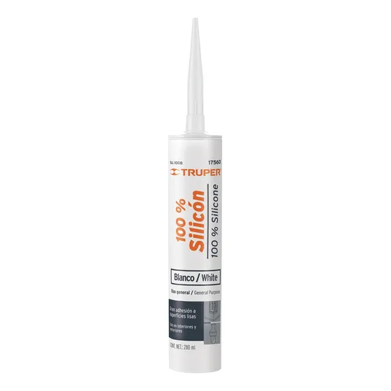 Caja Con 24 Sellador Negro 100% Silicón De 280 Ml, Truper