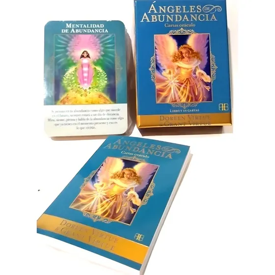 Ángeles De Abundancia : Cartas Oráculo Libro Y 44 Cartas