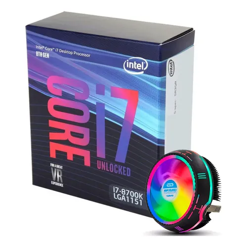 Processador Intel Core i7-8700 6 Núcleos 4.6GHz Gráficos UHD 630