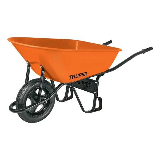 2 Pzas Carretilla 8 Ft3 Imponchable, Bastidor Tubular, Trupe
