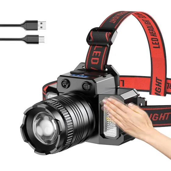 Lightweight Usb Rechargeable Led Headlamp For  Activities