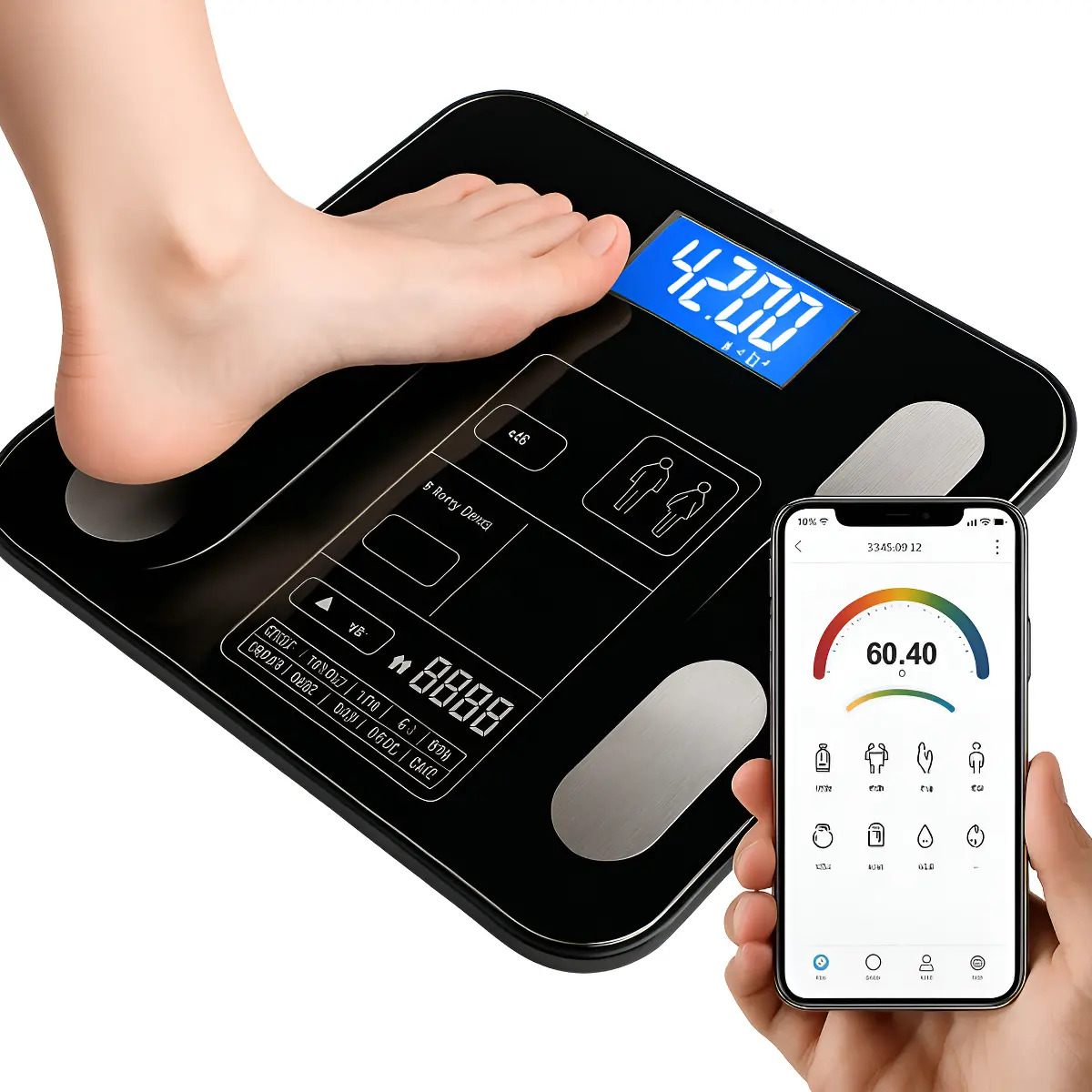Balança Bioimpedancia Digital 180kg Smart Imc Profissional Balança Bioimpedancia Digital 180kg Smart Imc Profissional