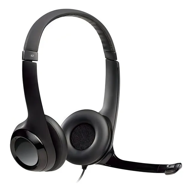 Audifono Logitech H390 Usb Noise Cancelling Color Negro