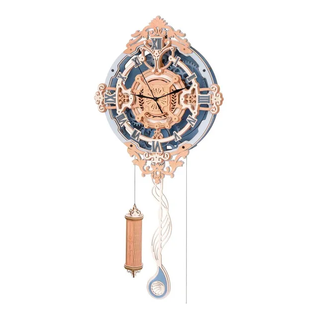 Rokr Rompecabeza 3d Para Adulto Kit Reloj Pendulo Madera 12 