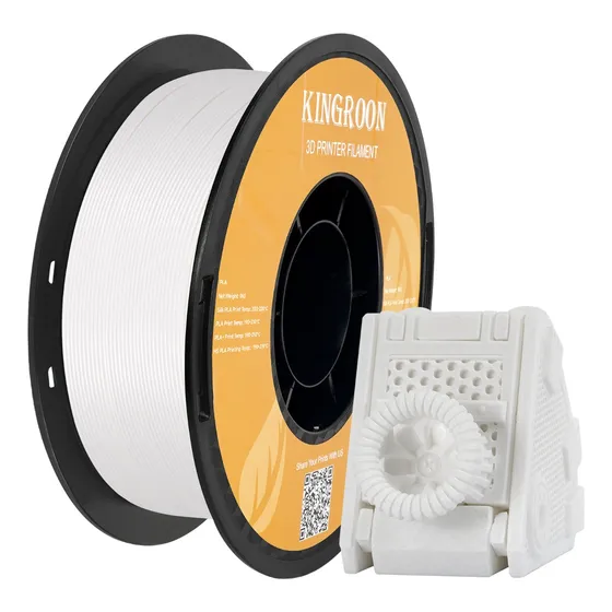 Kingroon High Speed Pla 1 Kg 1.75 Mm Velocidad De Impresión Color Blanco