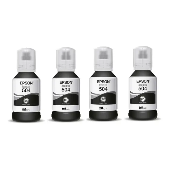 Kit 04 Tinta Original Epson L4260 L4160 L6191 L6171 T504