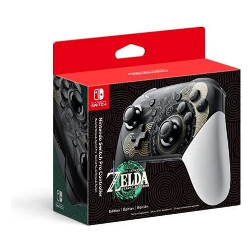 Controle joystick sem fio Nintendo Switch Pro Controller The Legend of Zelda: Tears of the Kingdom Edition black