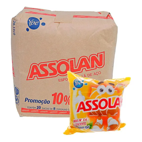 Fardinho Com 20 Pacotinhos De 45g Cada Lã De Aço Assolan