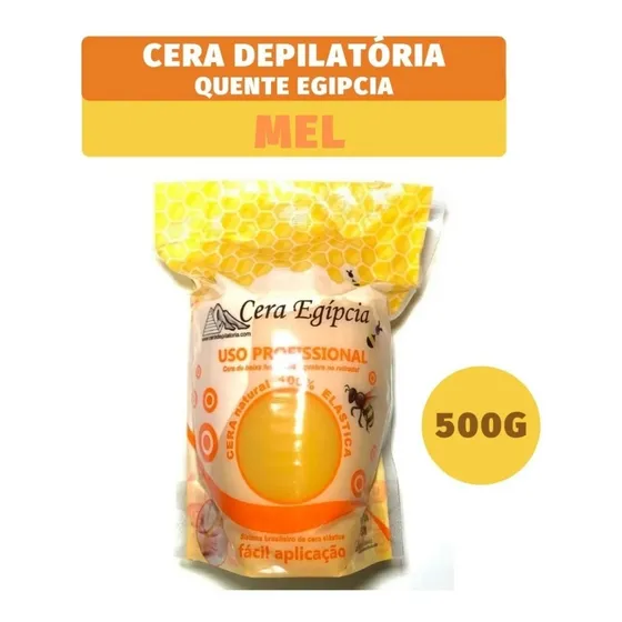 Cera Quente Depilatória Egipcia Depilação Mel 500g - Egípcia