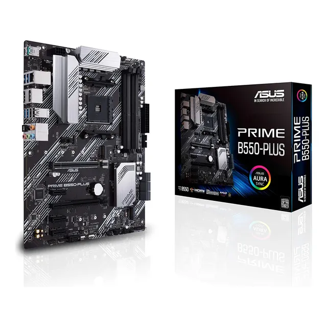 Asus Prime B550-plus, Ddr4, Amd Am4, Atx, Pcie 4.0, 1gb Lan