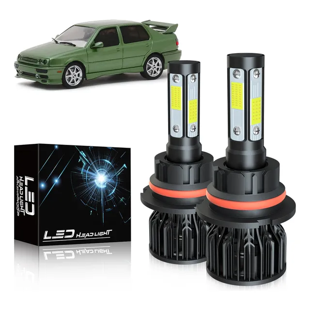 Focos Led 9004 Vw Jetta A3 1993-2019 De Luz Alta Y Baja