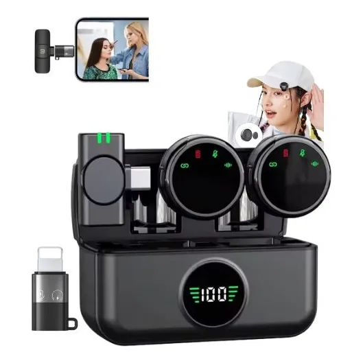 Microfone Lapela Redondo Discreto Profissional Barato Usb-c