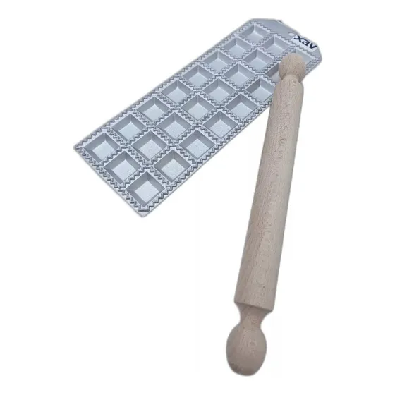 Molde 24 Ravioli Pasta Rodillo Madera Eppicotispai F. 3873