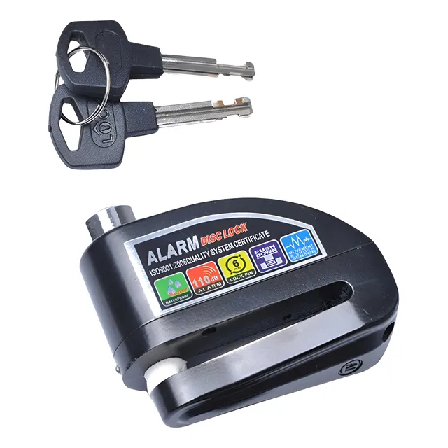 Candado De Disco Con Alarma Para Moto