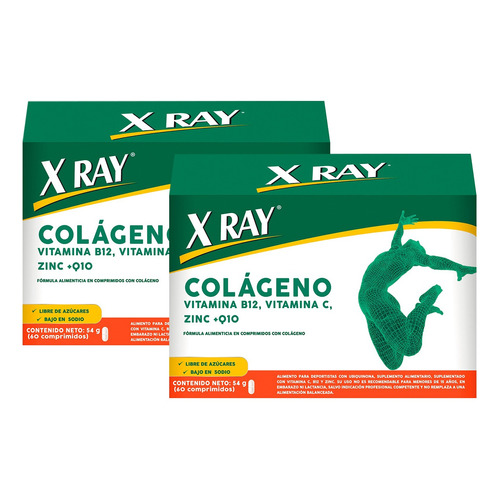 Pack 02 X Ray Colágeno Comprimidos