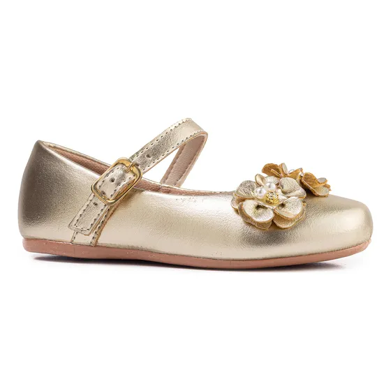 Sapatilha Infantil Menina Princesa Blogueira Flor Macia Leve