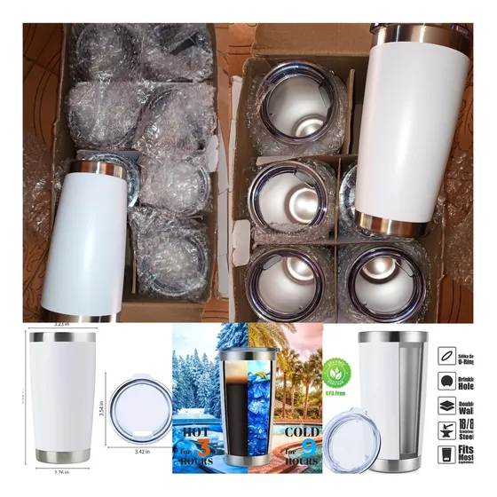 Caja De Vasos Para Personalizar Acero Inoxidable 21 Onzas