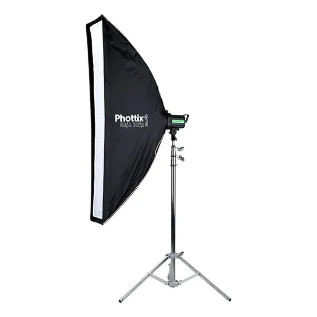 Soft Box Strip 30x140cm Plegable Grid Phottix Raja P/ Bowens