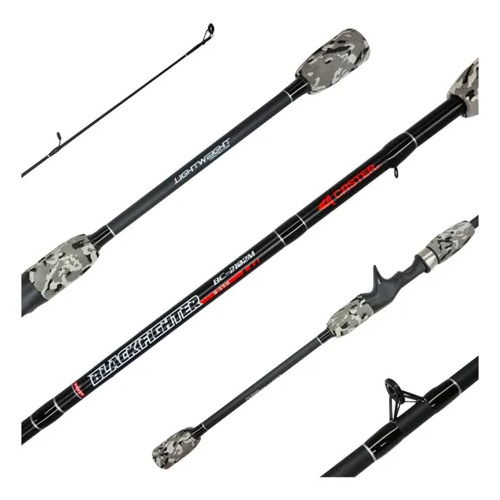 Caña Pesca Caster Black Fighter 2.10m Bait Casting 12lb 25gr