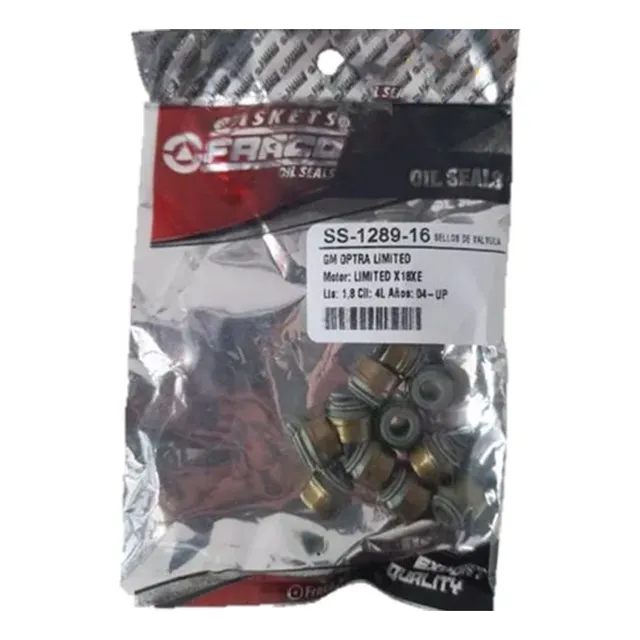 Goma De Valvula Para Optra 1.8 Limited Tapa Negra Jgo