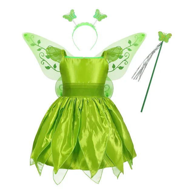 Disfraz De Jurebecia Tinkerbell Para Niñas, Disfraz De Hada 