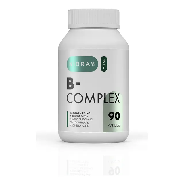 Complejo B Con Triptófano Magnesio Y Zinc 90 Cáps. Nibray