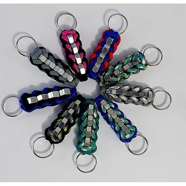 Llaveros Paracord Con Tuercas