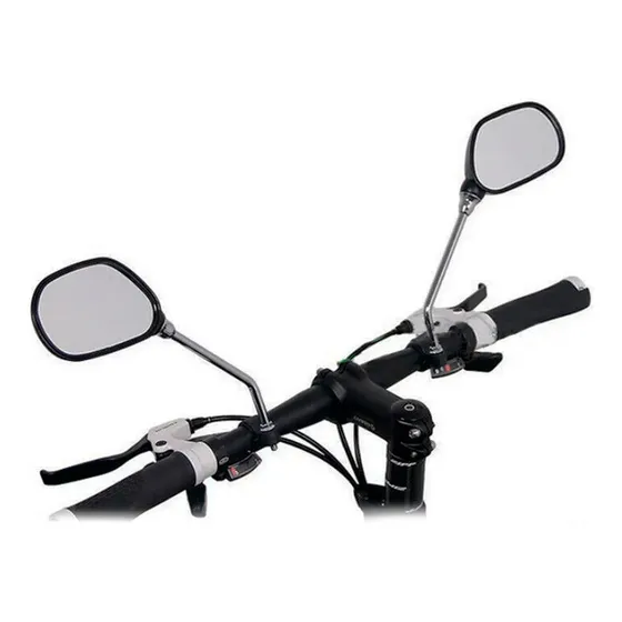 Espelho Retrovisor C/ Refletor P/ Bicicletas Urbanas E Mtb