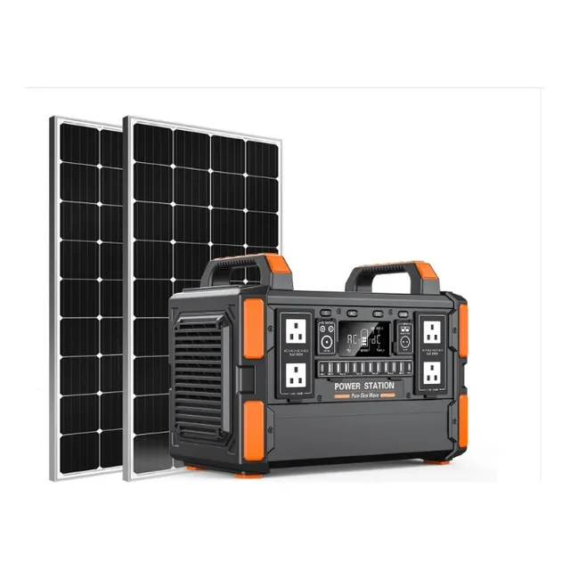 Planta Electrica Y Panel Solar Portatil  1000 Wts Silenciosa