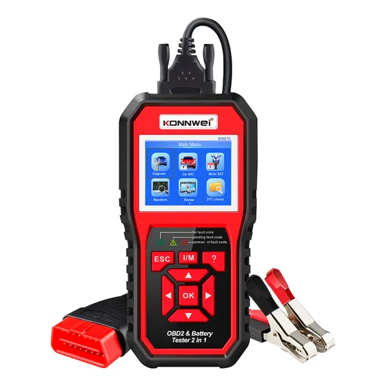 Escáner Automotriz Konnwei 2 En 1 Kw870 Batería