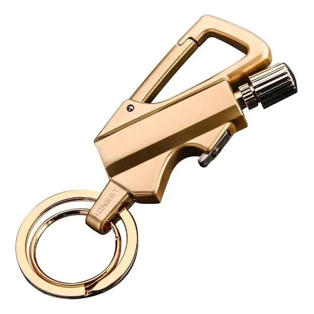 Chaveiro Multifuncional Com Fósforos De Metal De Sílex