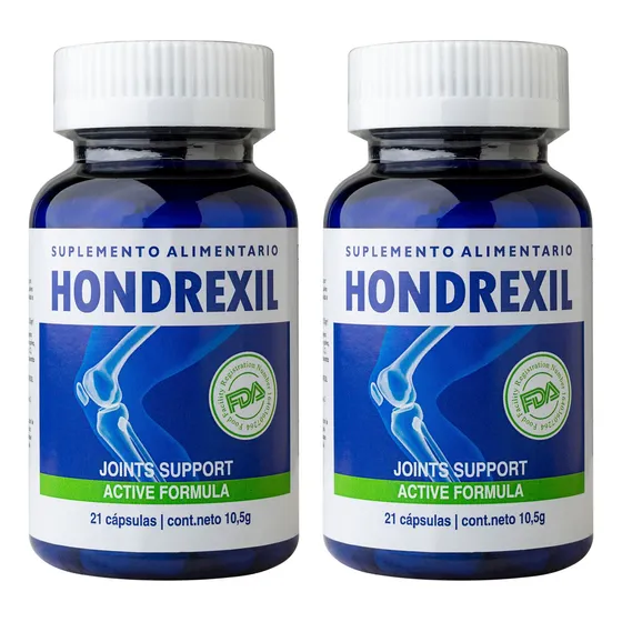 Pack X2 Hondrexil Sumplemento 21 Cáp Articulaciones Sabor Sin Sabor