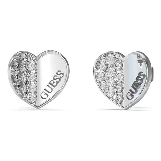 Aretes Guess Jube03038jwrht/u Perla Acero Quirúrgico 2 Pzas